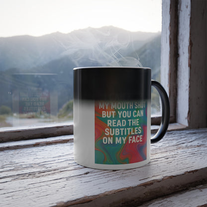 Subtitles Color Changing Mug