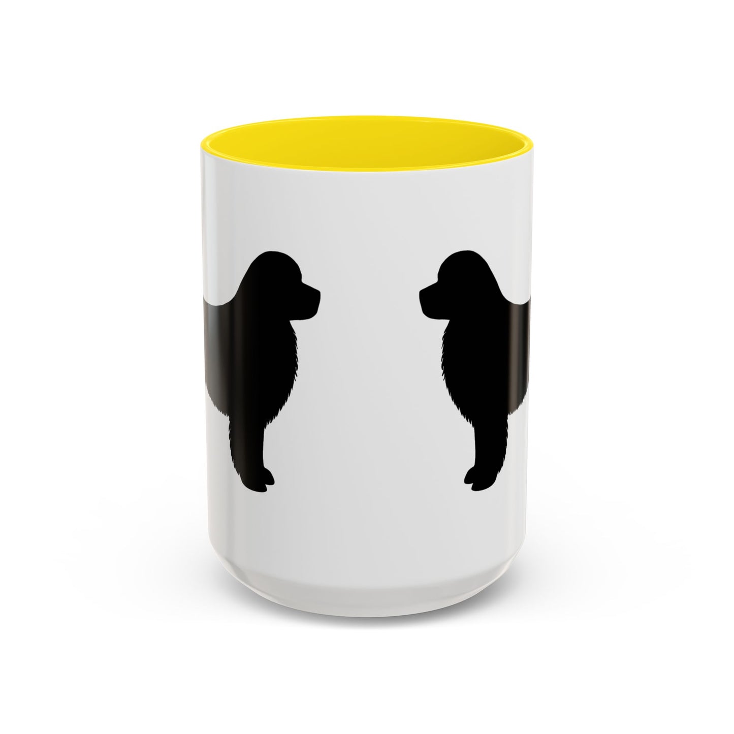 Newfie Silhouette 2-Tone Coffee Mug