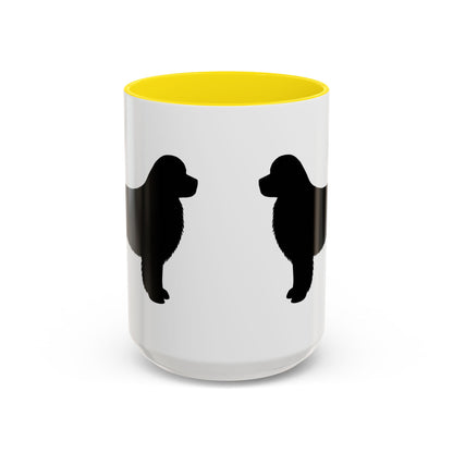 Newfie Silhouette 2-Tone Coffee Mug