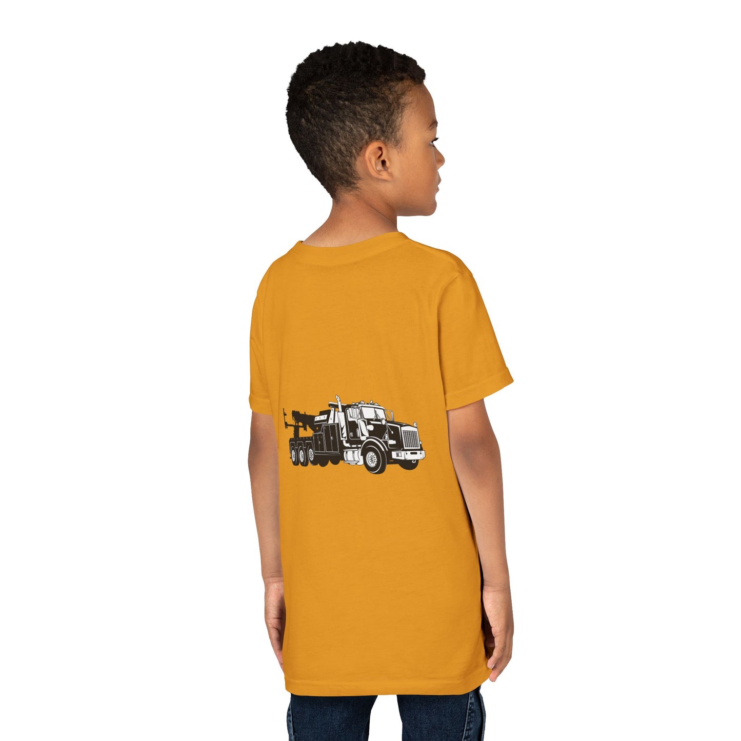 Heavy Tow Truck Youth Unisex Short Sleeve Crewneck Tee