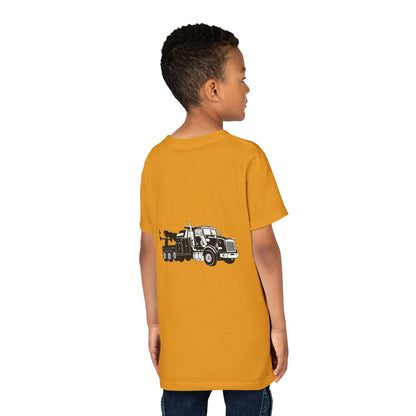 Heavy Tow Truck Youth Unisex Short Sleeve Crewneck Tee
