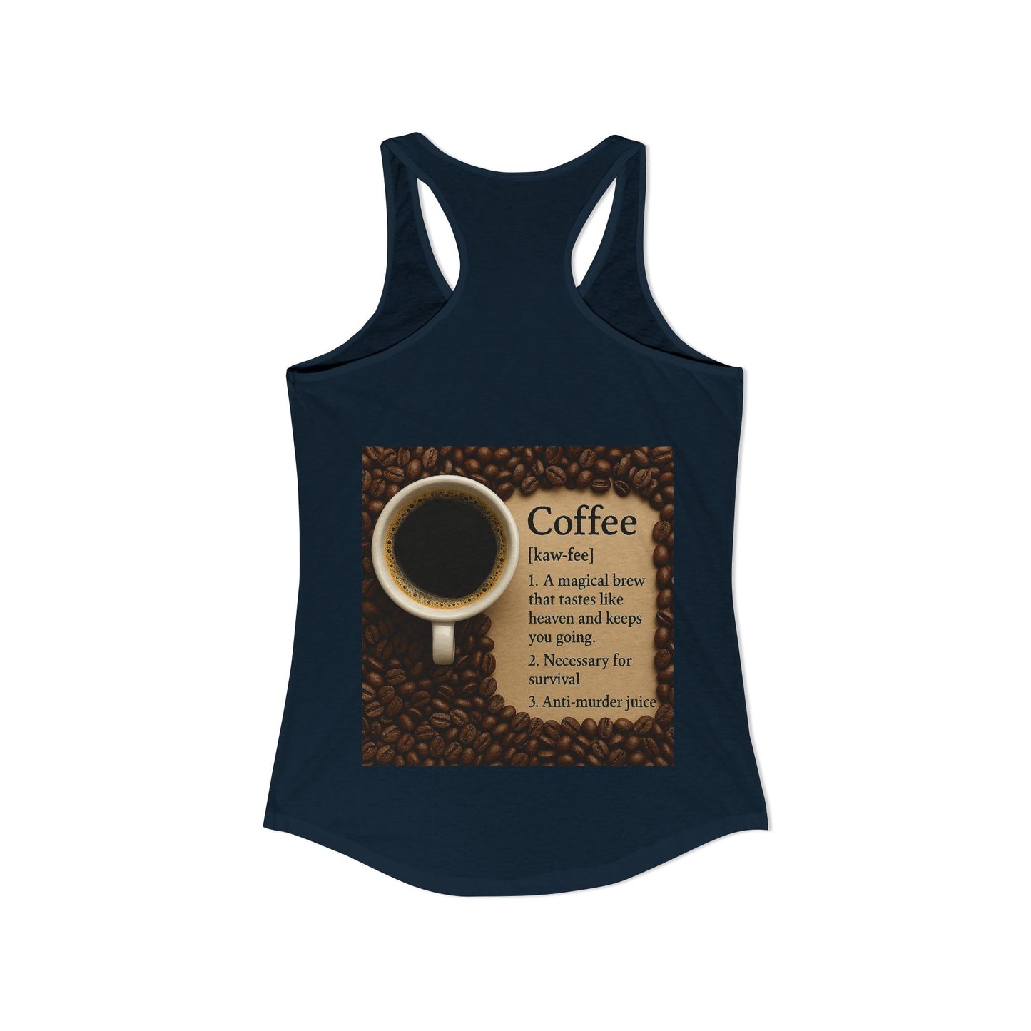 Coffee Definition Women's Racerback Tank