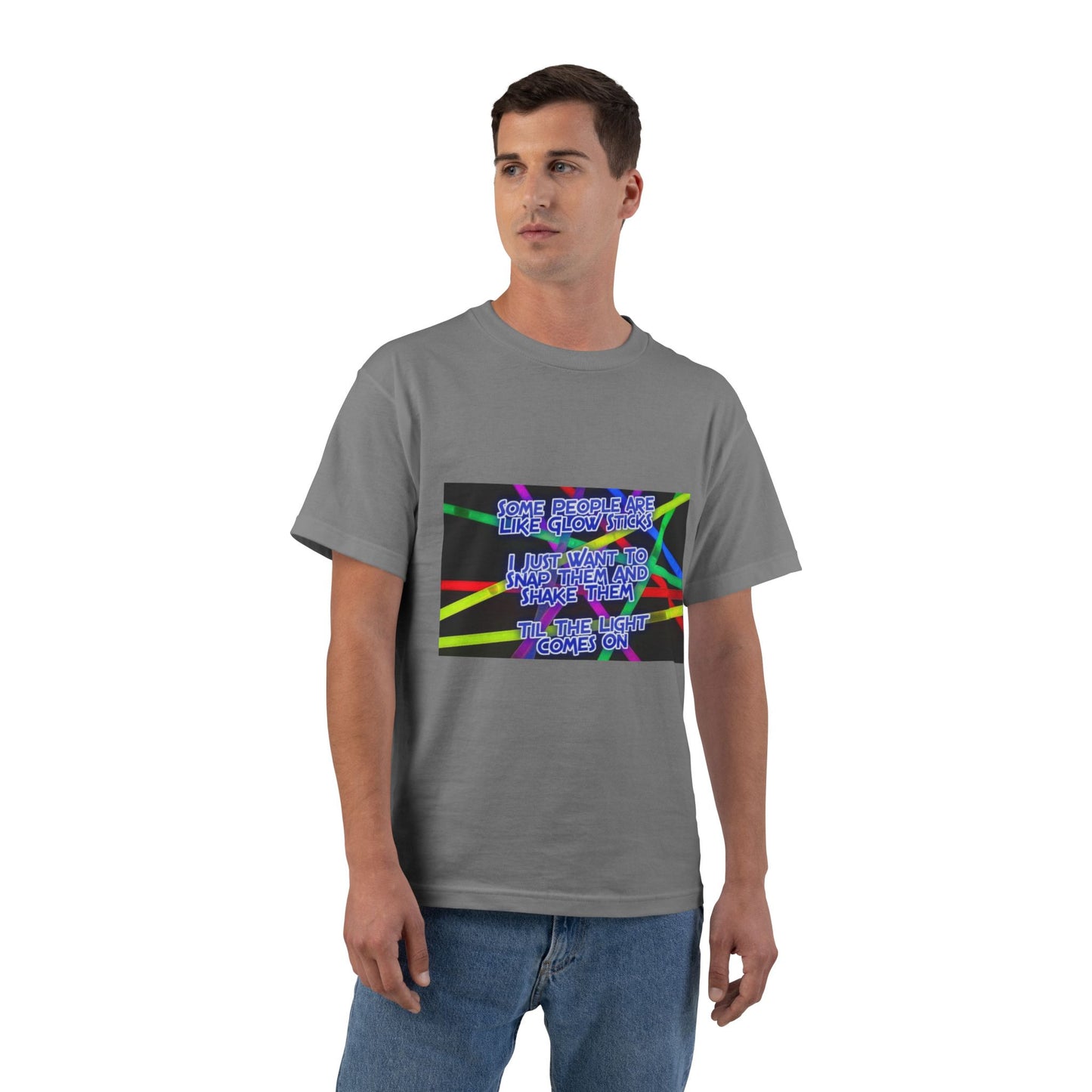 Glow Sticks Men's Short-Sleeve Crewneck Tee