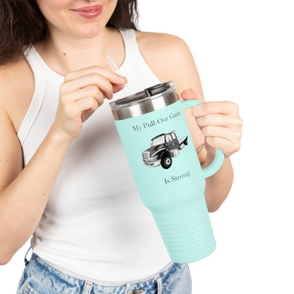 Pull Out Flat Bed Tow Truck Insulated Travel Mug