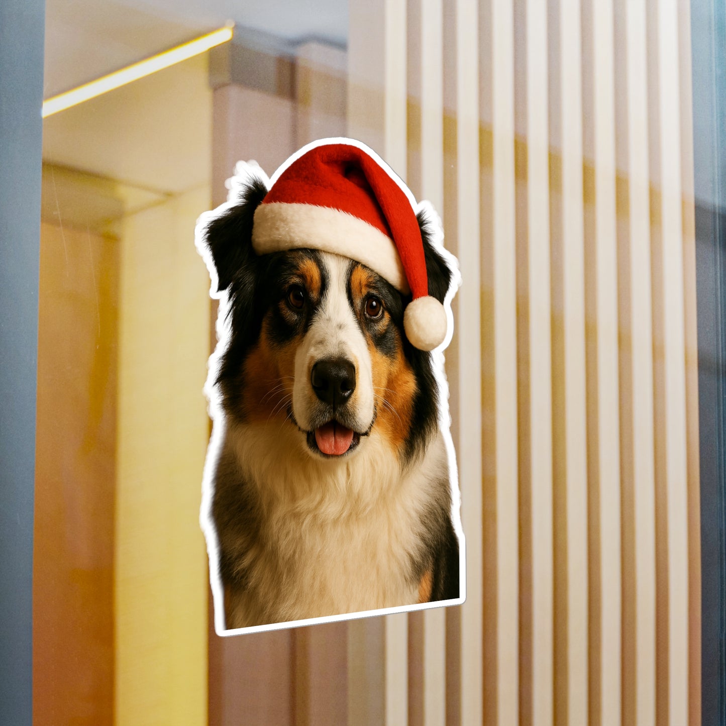 Santa Paws Aussie Vinyl Decal