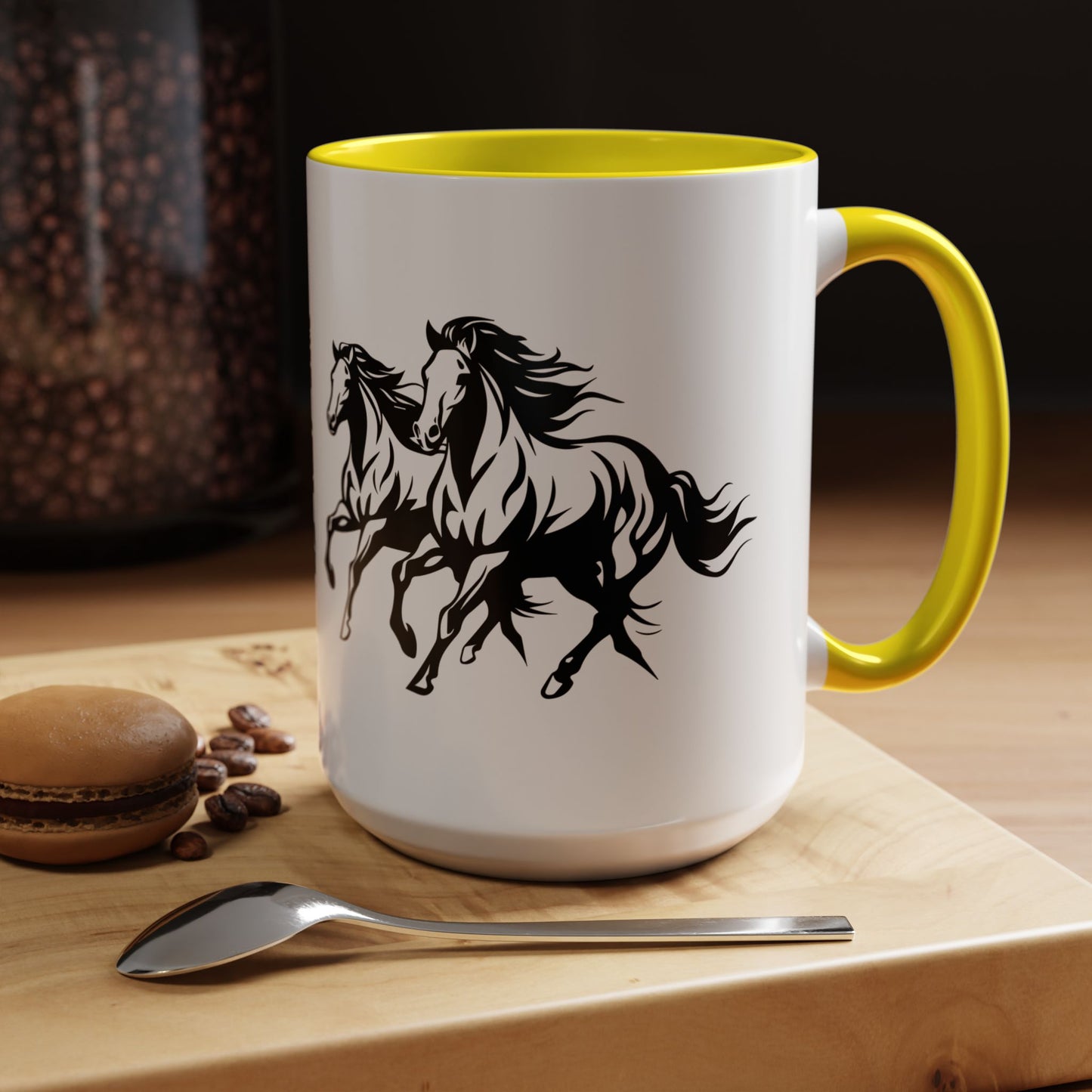 Horsin' Around 2-Tone Coffee Mug