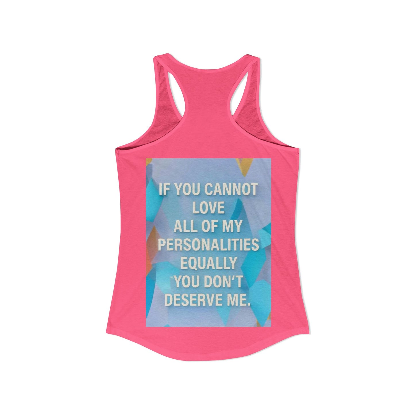 All Of My Personalities Women's Racerback Tank