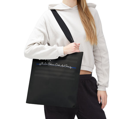 Thin Blue Line Tote Bag