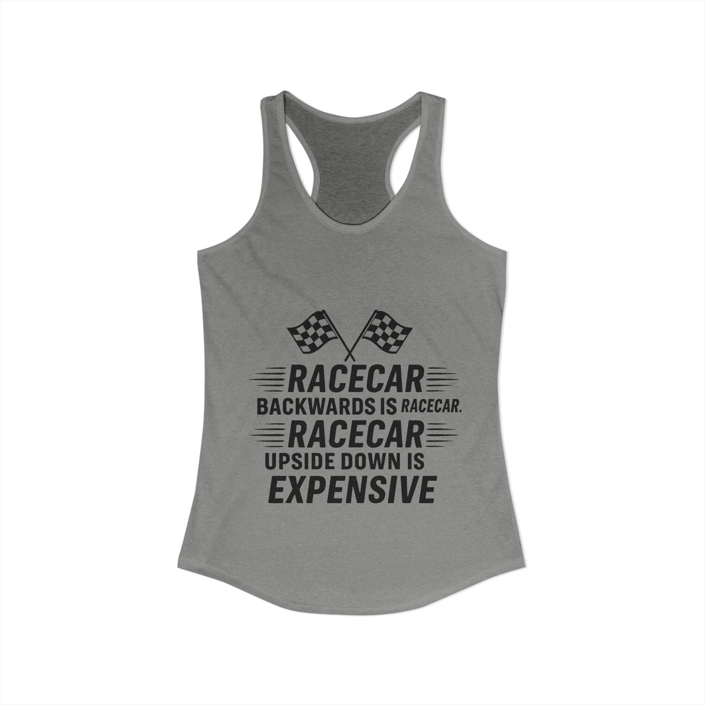 Racecar Backwards Women's Racerback Tank
