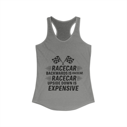 Racecar Backwards Women's Racerback Tank