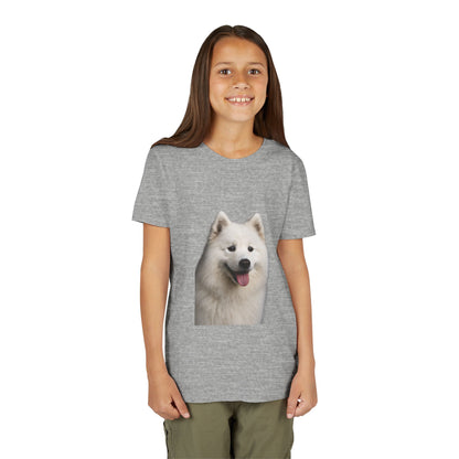 Samoyed Head Youth Unisex Short Sleeve Crewneck Tee