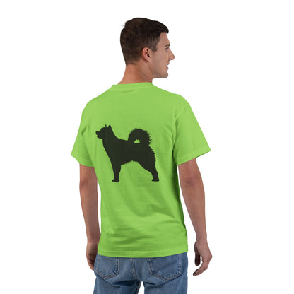 Malamute Silhouette Men's Short-Sleeve Crewneck Tee