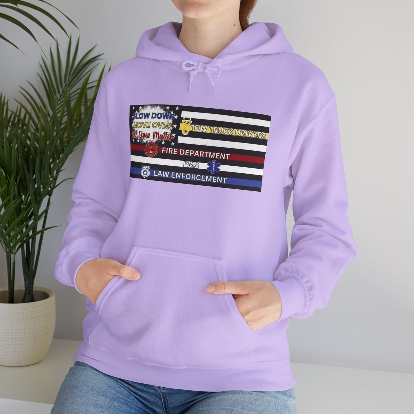 Slow Down Move Over Flag Unisex Hoodie
