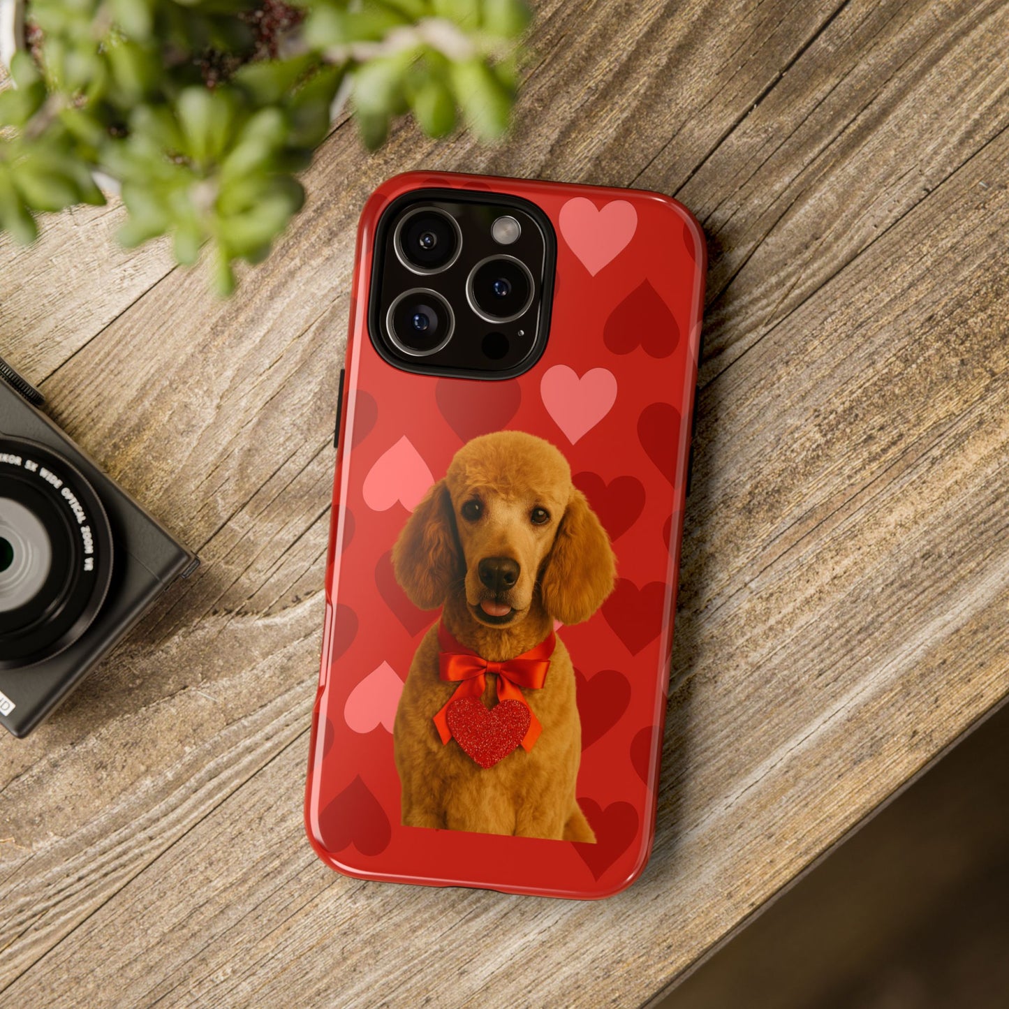 Cupid's Companion Poodle iPhone Case