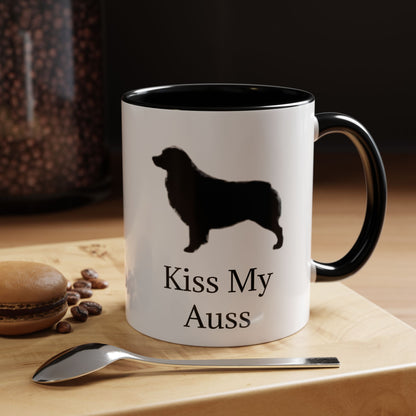 Kiss My Auss 2-Tone Coffee Mug