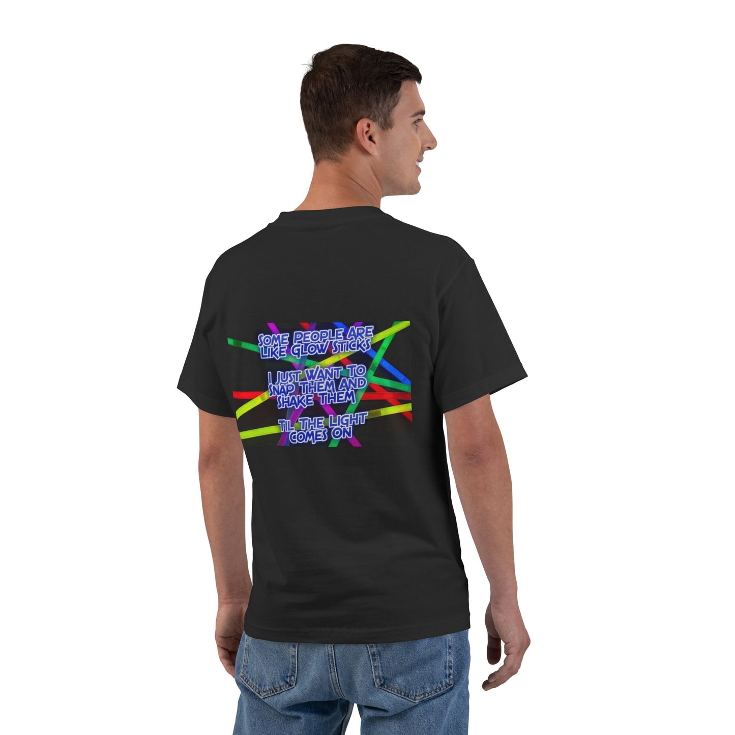 Glow Sticks Men's Short-Sleeve Crewneck Tee