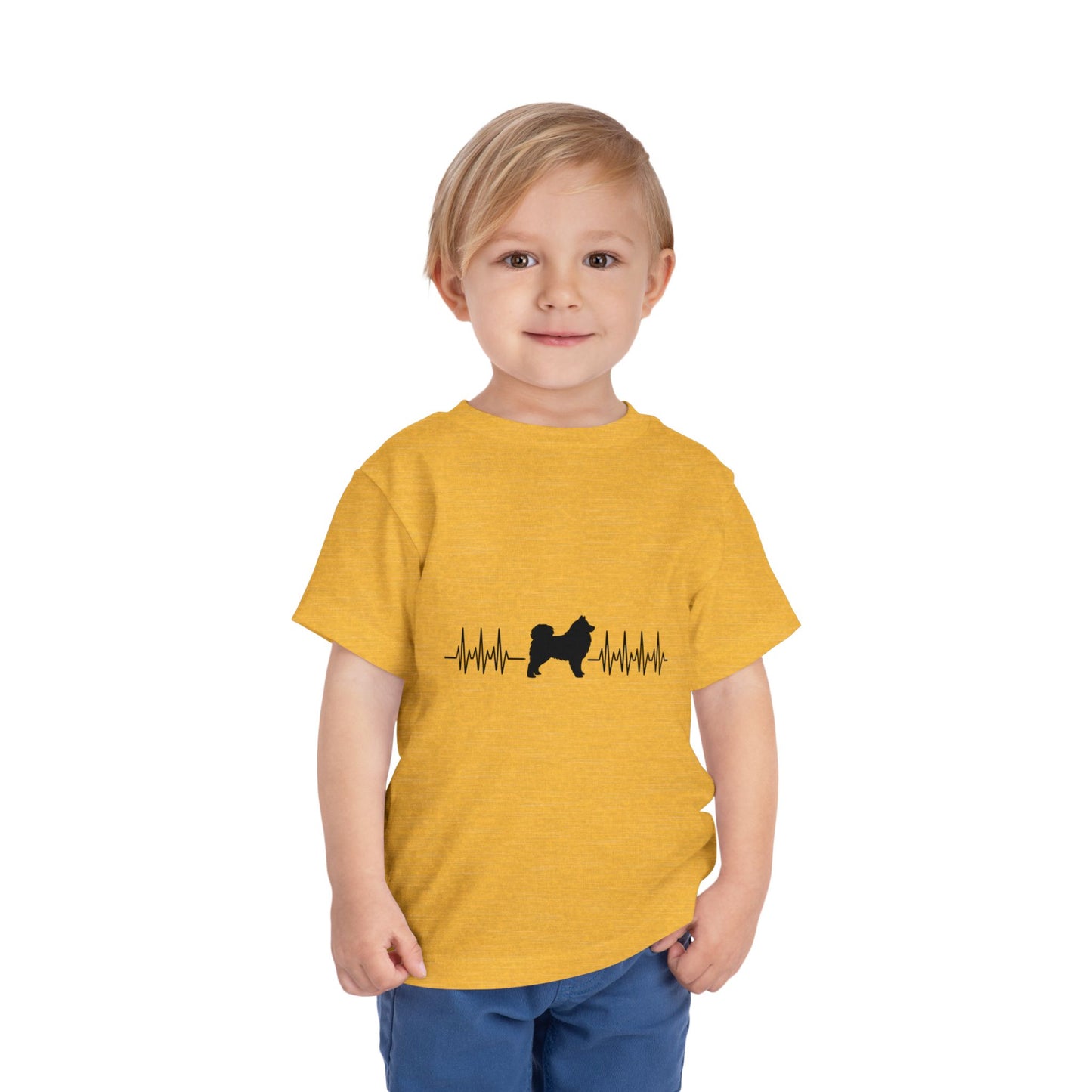 My Heart Beats For Samoyeds Toddler Unisex Short Sleeve Crewneck Tee