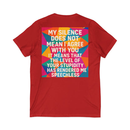 Speechless Unisex Short Sleeve V-Neck Tee