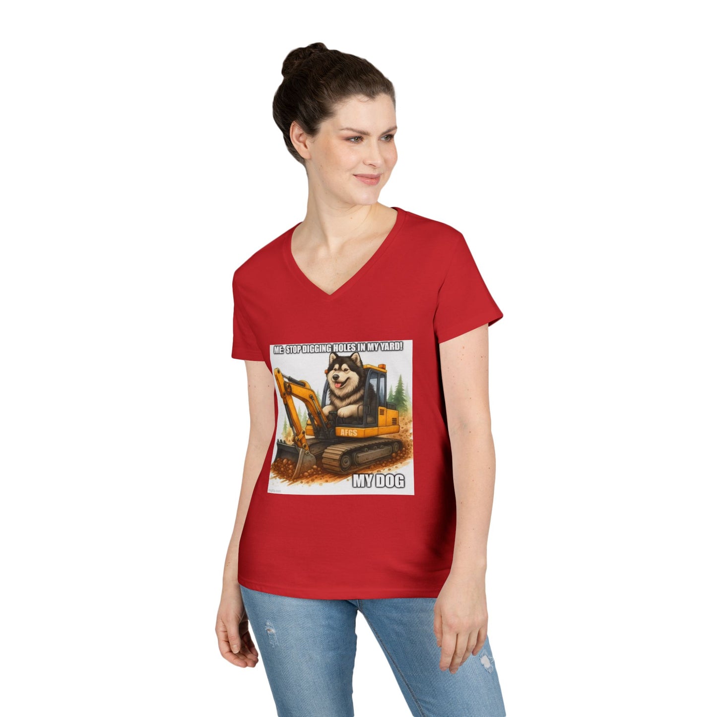 Digmaster 2000 Women's V-Neck T-Shirt