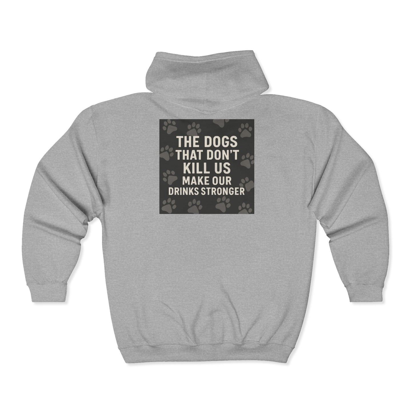 Drinks Stronger Unisex Full Zip Hoodie