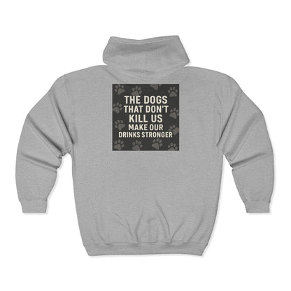 Drinks Stronger Unisex Full Zip Hoodie