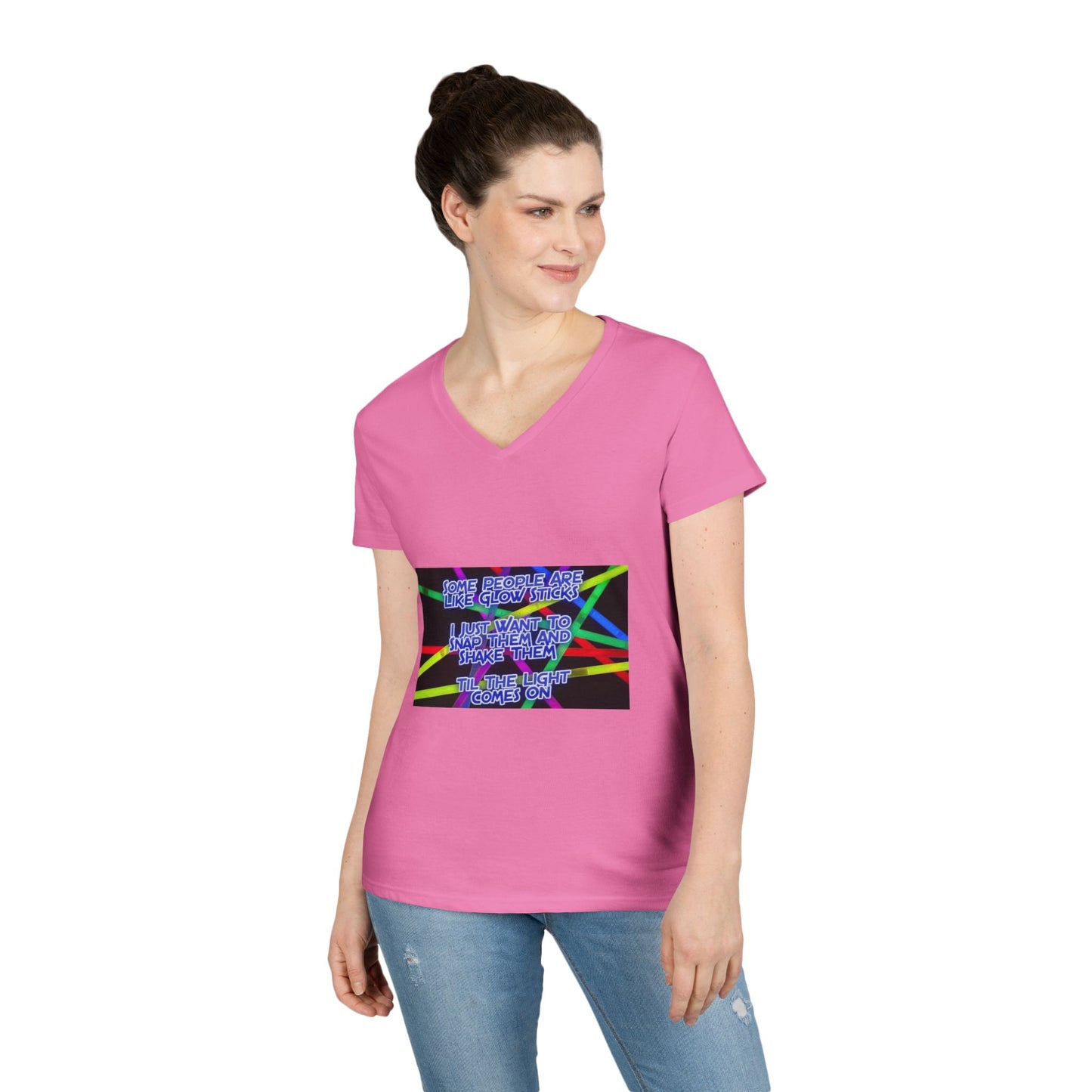 Glow Sticks Women's V-Neck T-Shirt