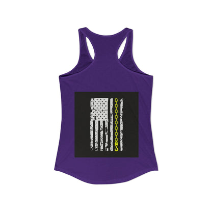 Thin Yellow Line Women's Racerback Tank