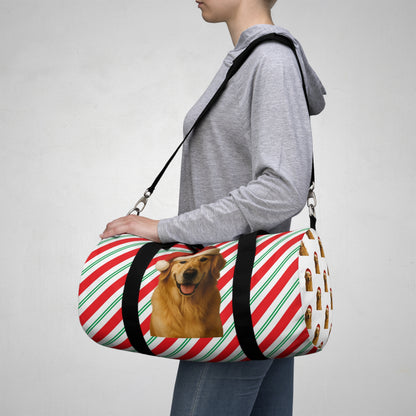 Santa Paws Golden Duffel Bag
