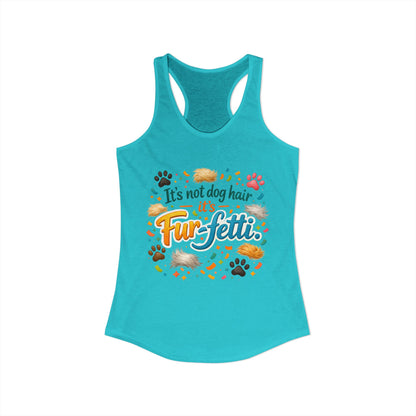 Fur-Fetti Dog Women's Racerback Tank