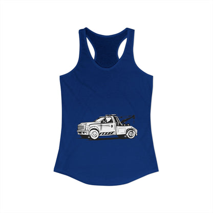 Wheel Lift Tow Truck Women's Racerback Tank