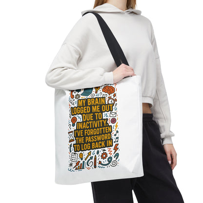 Logged Out Tote Bag