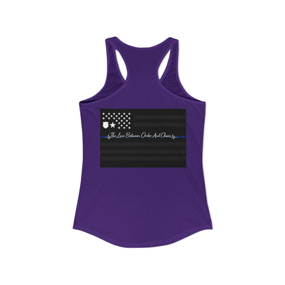 Thin Blue Line Women's Racerback Tank