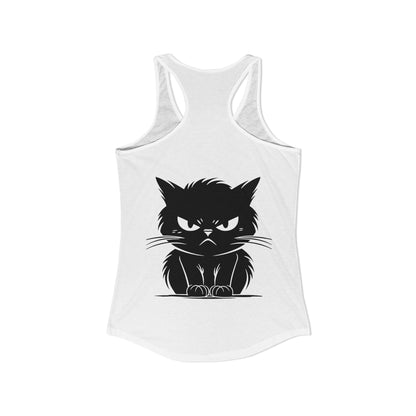 Angry Cat Women's Racerback Tank
