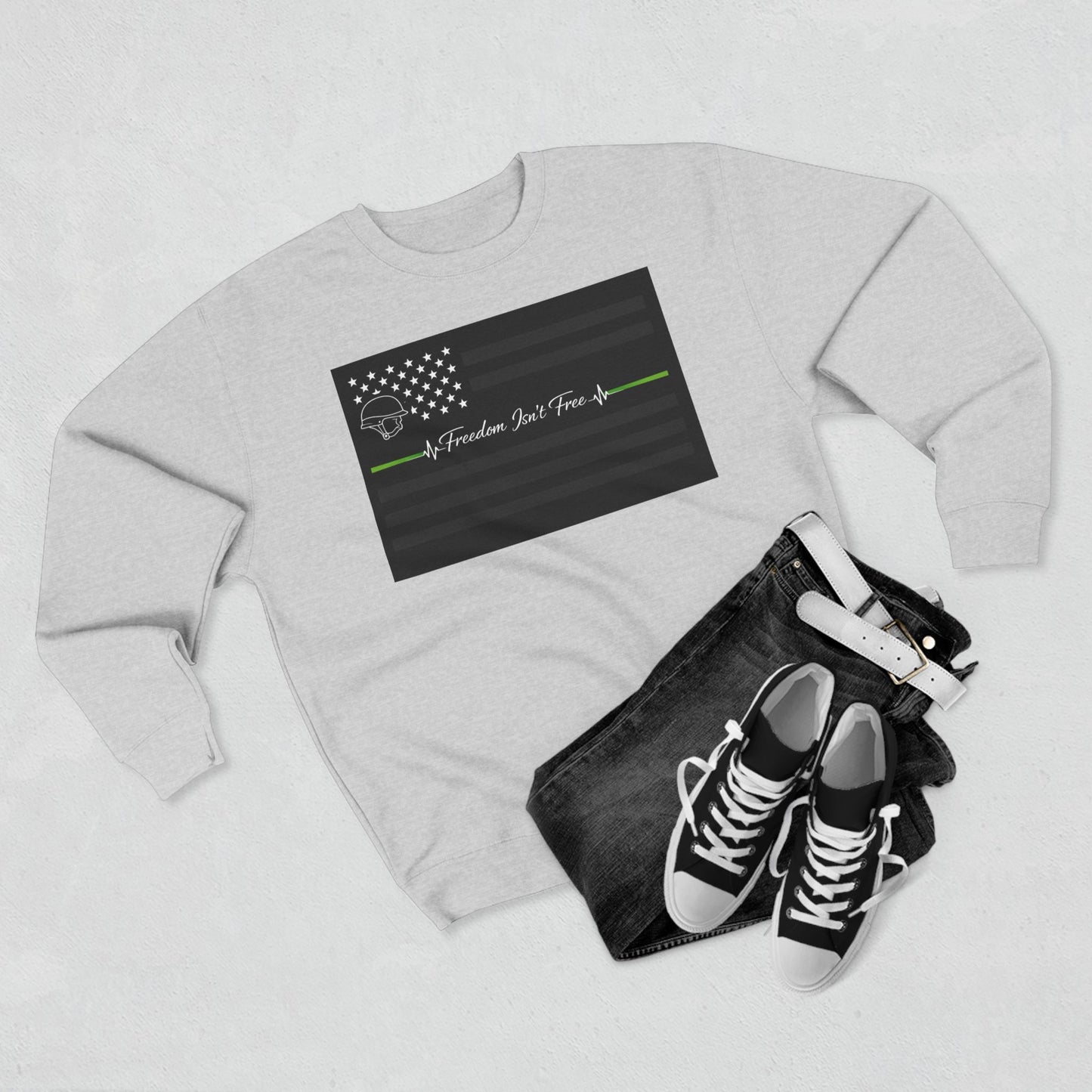 Thin Green Line Unisex Crewneck Sweatshirt