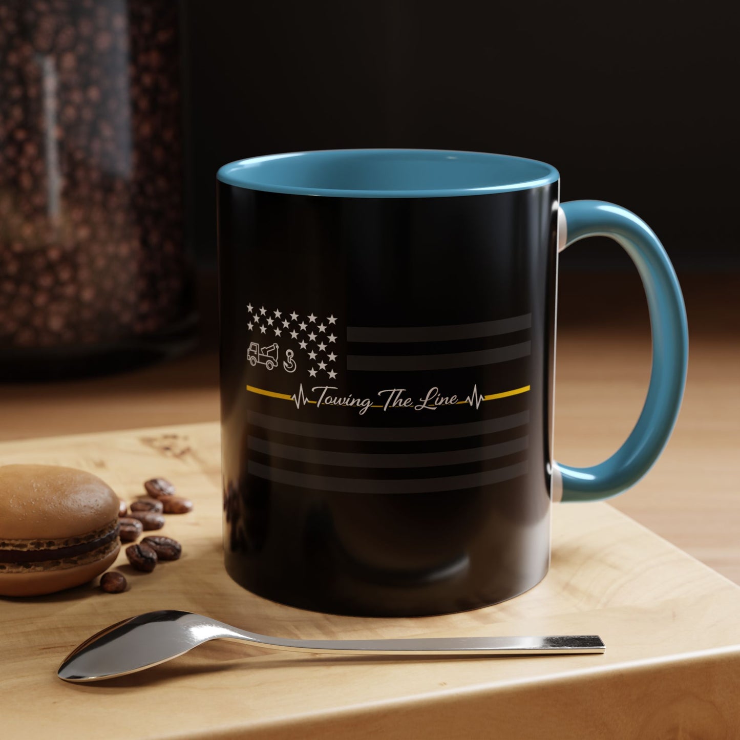 Thin Yellow Line 2-Tone Coffee Mug