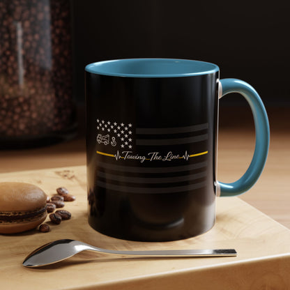 Thin Yellow Line 2-Tone Coffee Mug