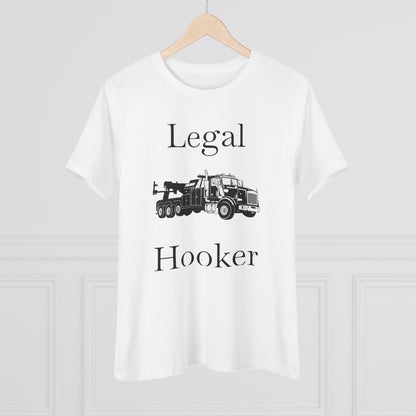 Legal H**ker Heavy Tow Truck Women's Short Sleeve Crewneck Tee