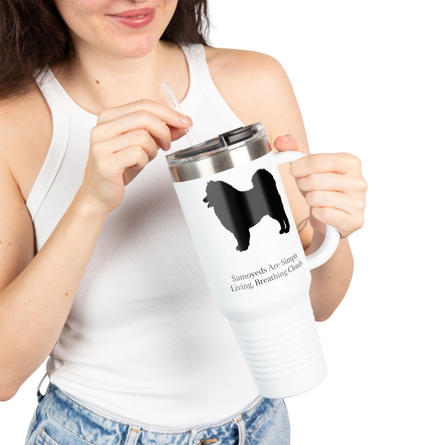 Clouds Insulated Travel Mug