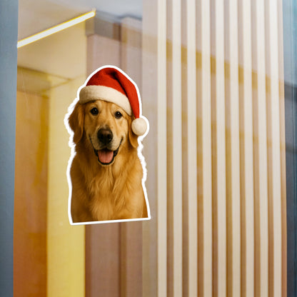 Santa Paws Golden Vinyl Decal