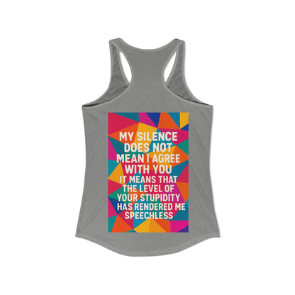 Speechless Women's Racerback Tank