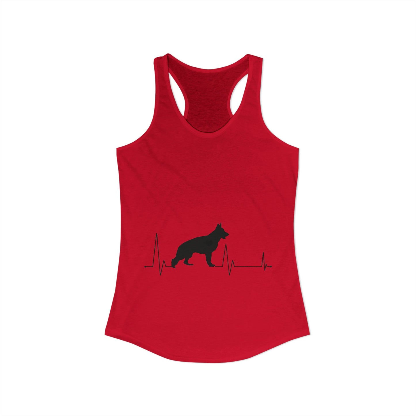 My Heart Beats For German Shepherds Women's Racerback Tank