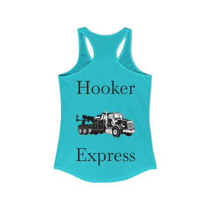 H**ker Express Heavy Tow Truck Women's Racerback Tank