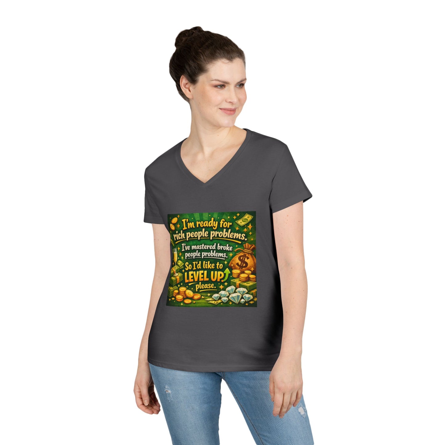 Level Up Women's V-Neck T-Shirt
