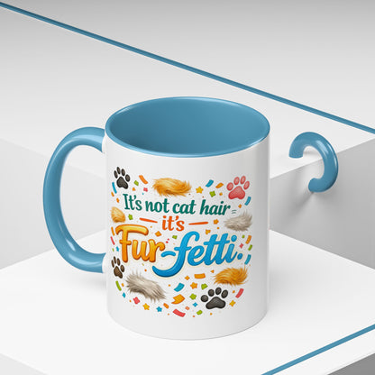 Fur-Fetti Cat 2-Tone Coffee Mug