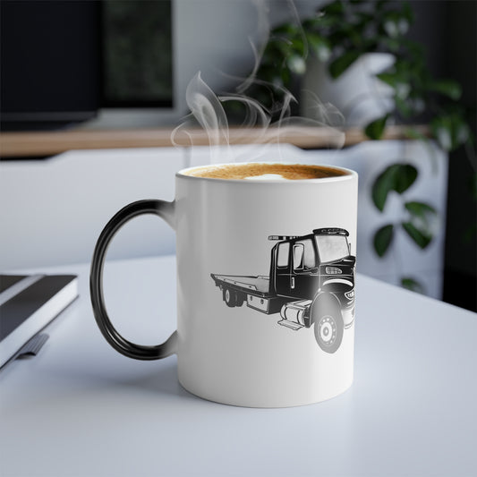 Flatbed Tow Truck Color Changing Mug