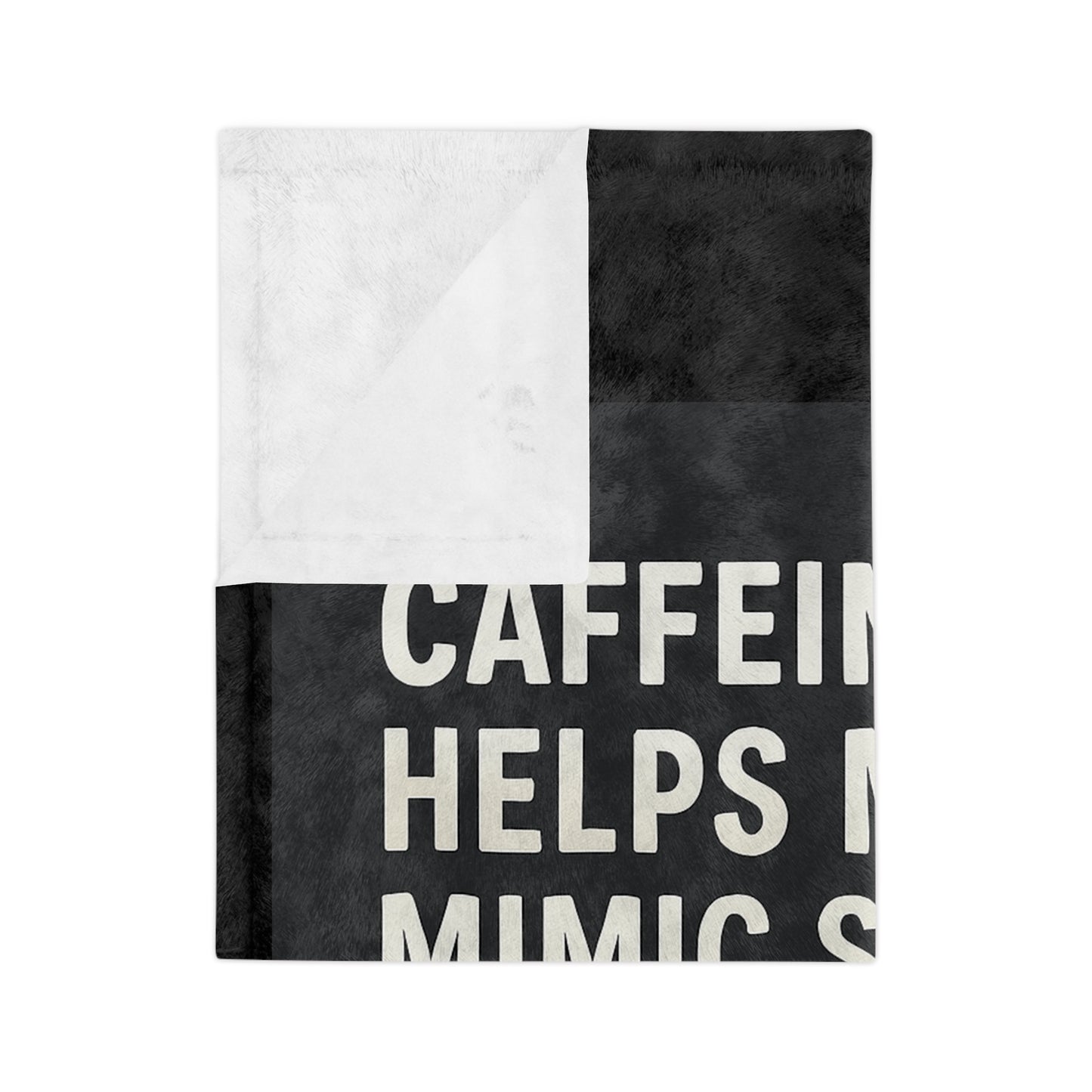 Socially Acceptable Velveteen Microfiber Blanket