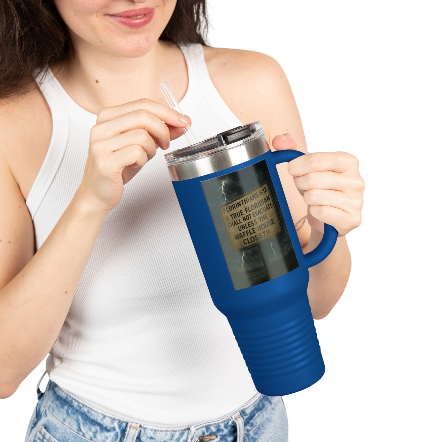 Florithians 6:12 Insulated Travel Mug