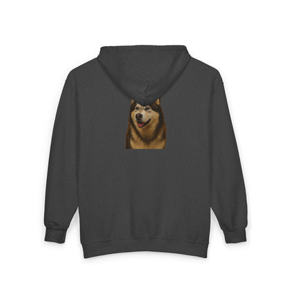 Malamute Head Unisex Full Zip Hoodie