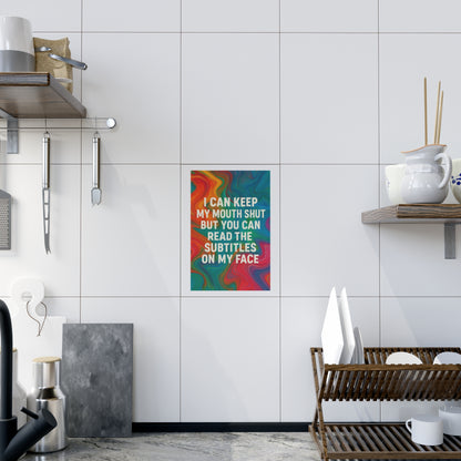 Subtitles Ceramic Photo Tile