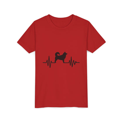 My Heart Beats For Malamutes Youth Unisex Short Sleeve Crewneck Tee